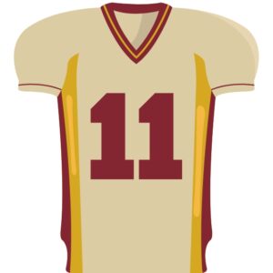 Custom Compliant Half White Football Jersey