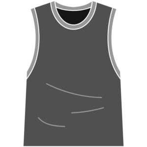 Custom Dark Gray Hockey Uniform with Half Light Gray Shoulder