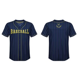 Unisex Baseball Uniform with Custom Bottom Arm Stripes