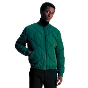 Relaxed Fit Padded Bomber Jacket